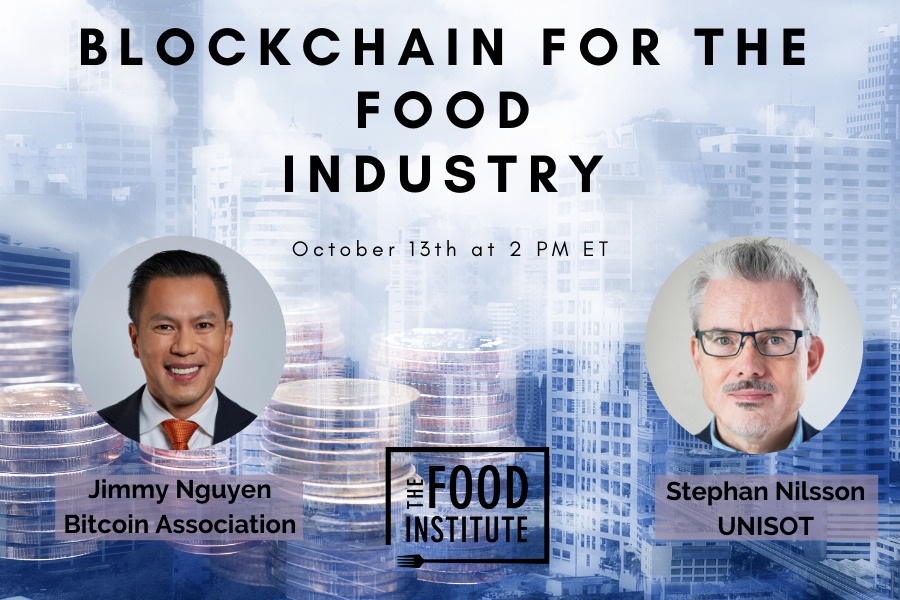 blockchain for the food industry, Jimmy Nguyen, Bitcoin Association, and Stephan Nilsson, Unisot, SeafoodChain