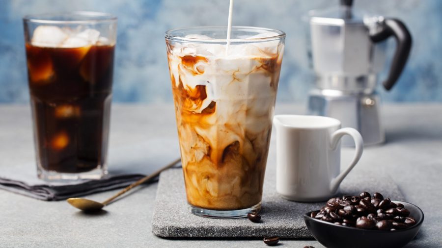 An image of a glass of iced coffee.