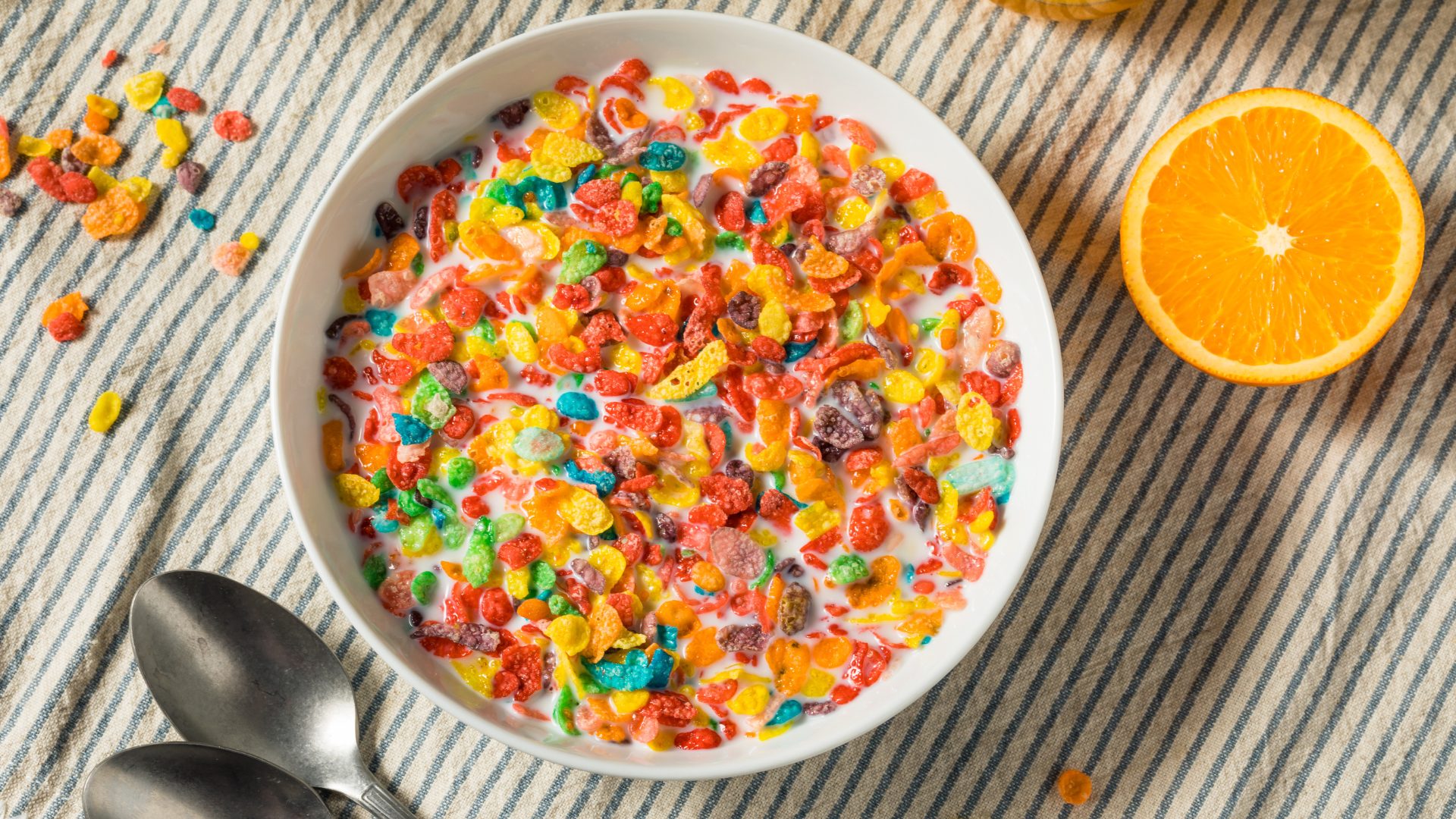 Bowl of Post Brand Cereal