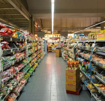 pile of grocery items