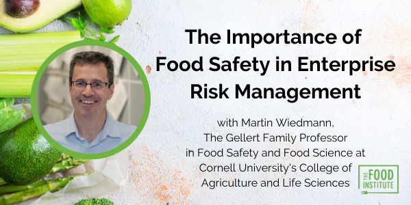 Martin Wiedmann, Cornell, Gellert Family Professor, Food Safety, ERM