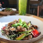 cooked food on white ceramic plate