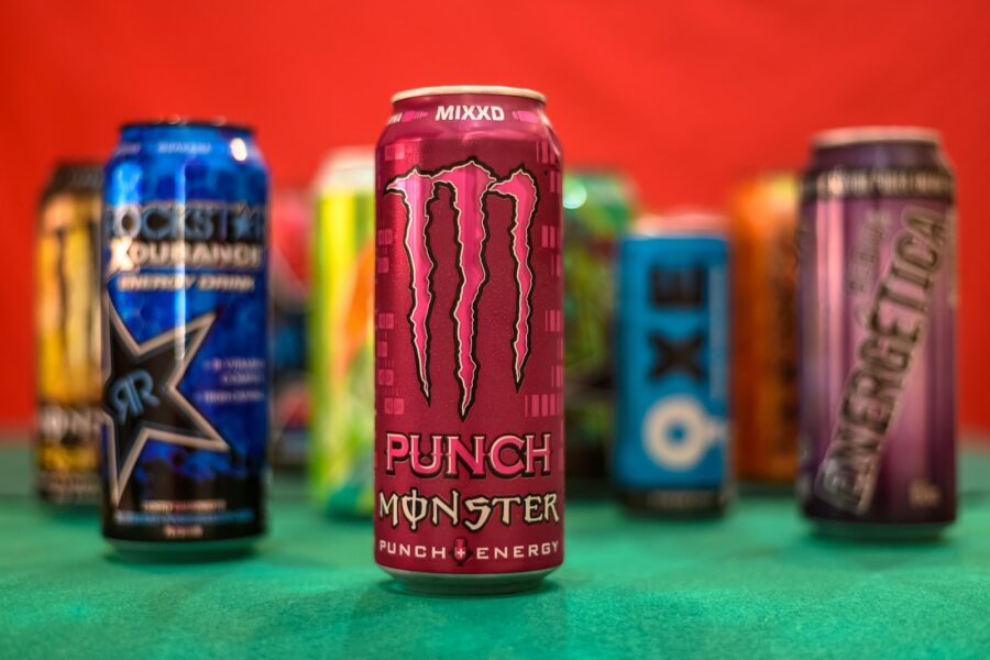 Monster Punch can, energy drinks, beverages
