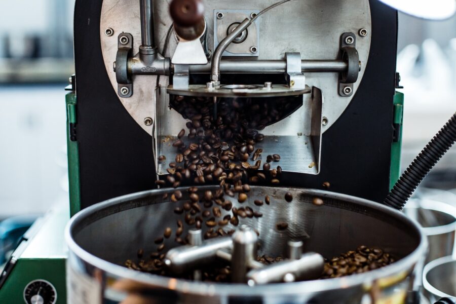 time lapse photography of coffee beans grind