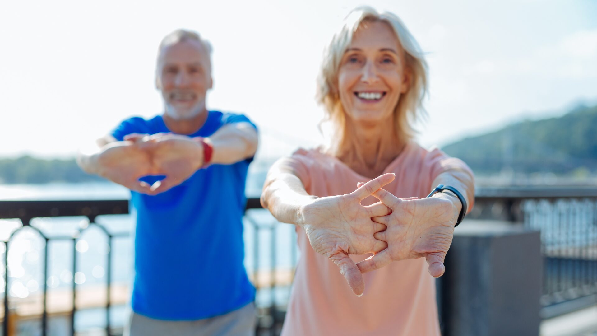 Person Lowering Biological Age through exercise