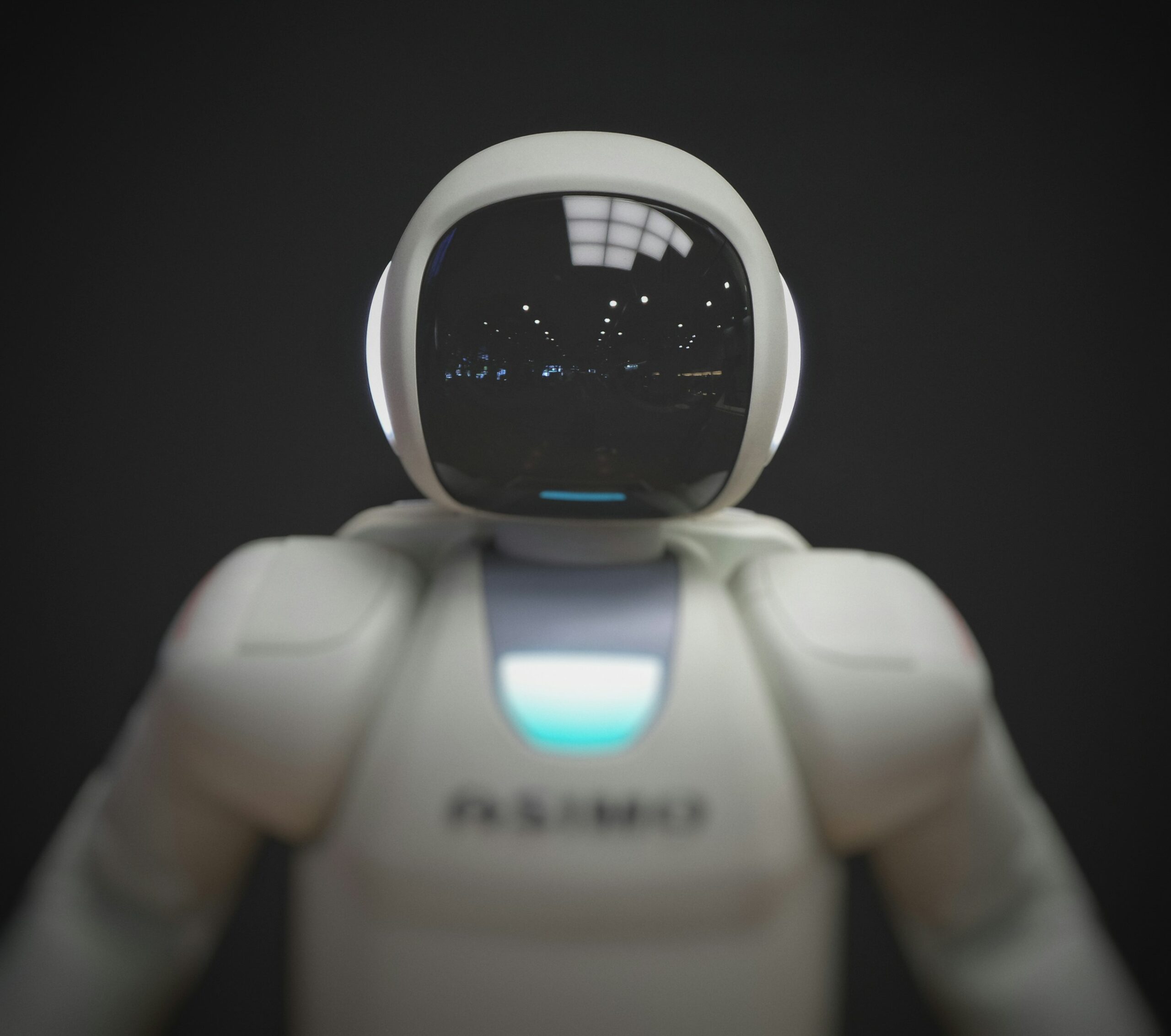 Amazon-esque white humanoid robot