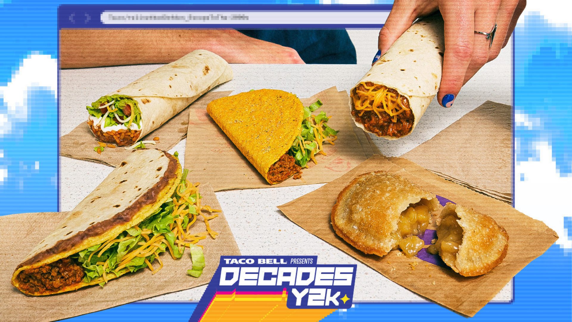 Taco Bell Decades Menu Y2K