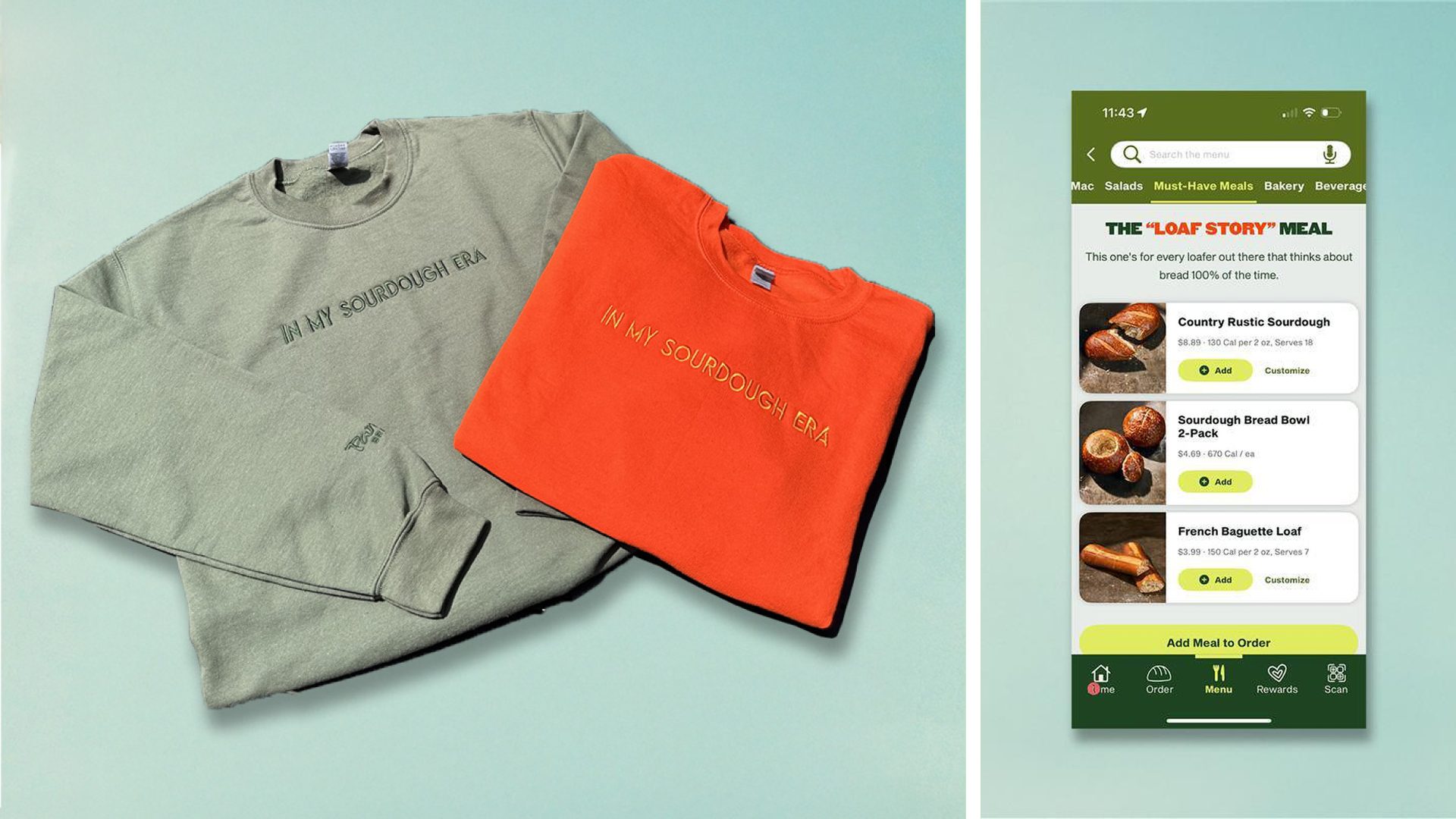 Panera Bread's "Loaf Story" meal and merch